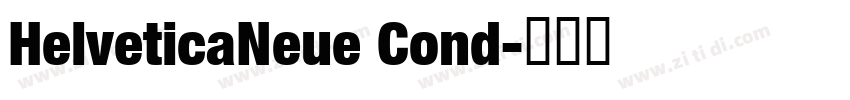 HelveticaNeue Cond字体转换